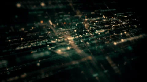 Data Matrix Nexus Advanced Simulation UI Background Vídeo Stock 248944137