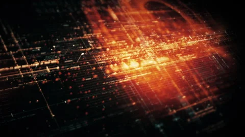 Data Matrix Nexus Advanced Simulation UI Background Stockbeeldmateriaal 248947359