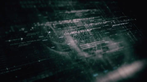 Data Matrix Nexus Advanced Simulation UI Background 库存影片 248947559