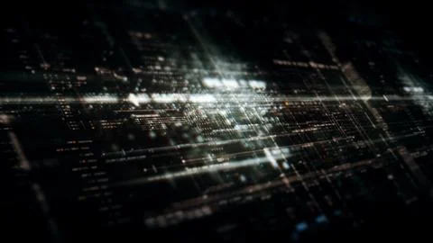 Data Matrix Nexus Advanced Simulation UI Background Stock Illustration