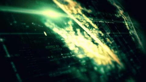 Data Matrix Nexus Advanced Simulation UI Background イラスト素材
