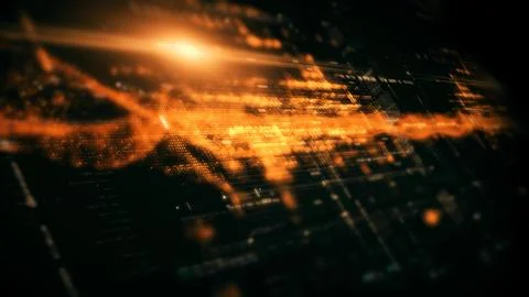 Data Matrix Nexus Advanced Simulation UI Background Illustrazione stock