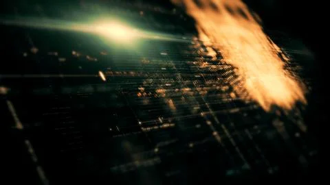 Data Matrix Nexus Advanced Simulation UI Background Illustrazione stock