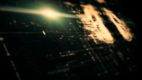 Data Matrix Nexus Advanced Simulation UI Background Stock Illustration