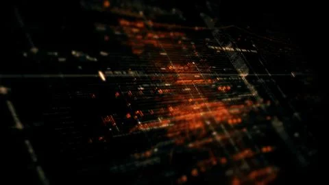 Data Matrix Nexus Advanced Simulation UI Background Illustrazione stock