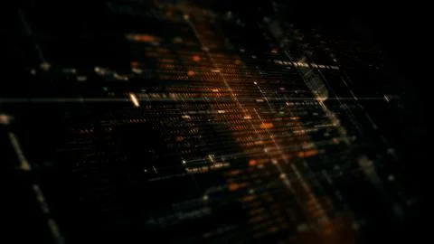 Data Matrix Nexus Advanced Simulation UI Background Stock Illustration