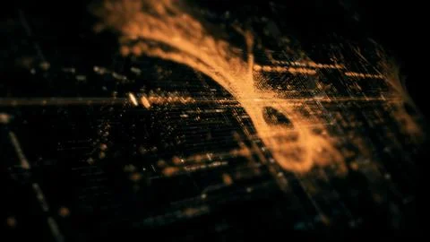 Data Matrix Nexus Advanced Simulation UI Background Stockillustratie