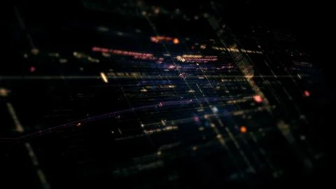 Data Matrix Nexus Advanced Simulation UI Background Stock Illustration