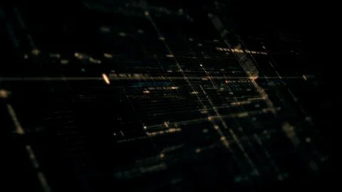 Data Matrix Nexus Advanced Simulation UI Background Stock Illustration