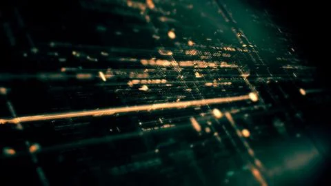 Data Matrix Nexus Advanced Simulation UI Background Stock Illustration