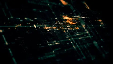 Data Matrix Nexus Advanced Simulation UI Background Illustrazione stock