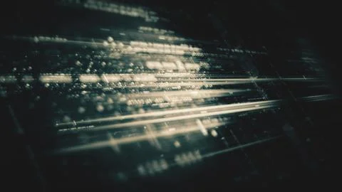 Data Matrix Nexus Advanced Simulation UI Background Stock Illustration