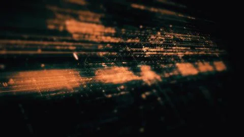 Data Matrix Nexus Advanced Simulation UI Background Stock Illustration