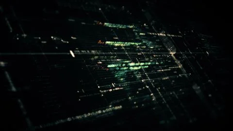 Data Matrix Nexus Advanced Simulation UI Background Stock Illustration