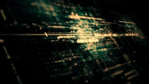 Data Matrix Nexus Advanced Simulation UI Background Illustrazione stock