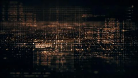 Data Matrix Nexus Advanced Simulation UI Background Illustrazione stock