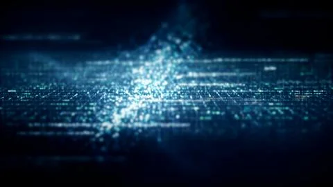 Data Matrix Nexus Advanced Simulation UI Background イラスト素材