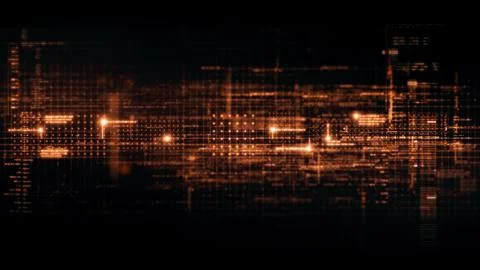Data Matrix Nexus Advanced Simulation UI Background Stock Illustration