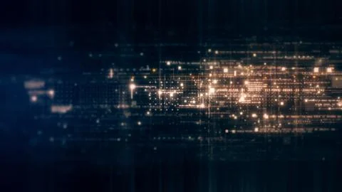 Data Matrix Nexus Advanced Simulation UI Background Stock Illustration