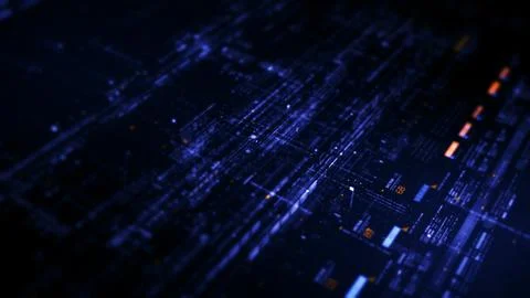 Data Matrix Nexus Advanced Simulation UI Background Illustrazione stock