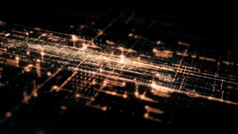 Data Matrix Nexus Advanced Simulation UI Background Illustrazione stock