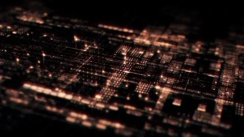 Data Matrix Nexus Advanced Simulation UI Background Illustrazione stock