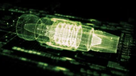 Data Matrix Nexus Advanced Simulation UI Background イラスト素材