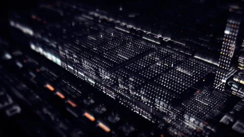 Data Matrix Nexus Advanced Simulation UI Background Illustrazione stock