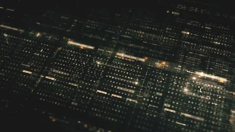 Data Matrix Nexus Advanced Simulation UI Background 스톡 일러스트