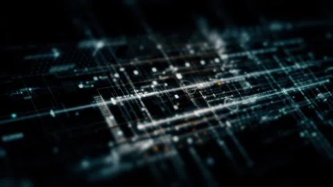 Data Matrix Nexus Advanced Simulation UI Background 스톡 일러스트