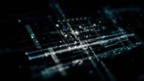 Data Matrix Nexus Advanced Simulation UI Background Illustrazione stock