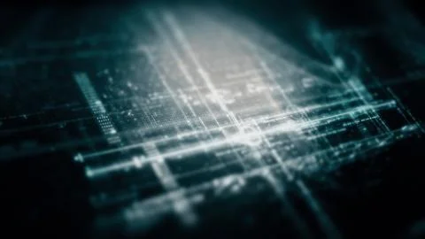 Data Matrix Nexus Advanced Simulation UI Background 스톡 일러스트