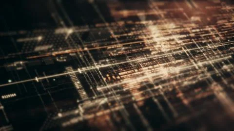 Data Matrix Nexus Advanced Simulation UI Background 스톡 일러스트