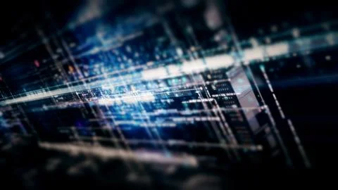 Data Matrix Nexus Advanced Simulation UI Background イラスト素材