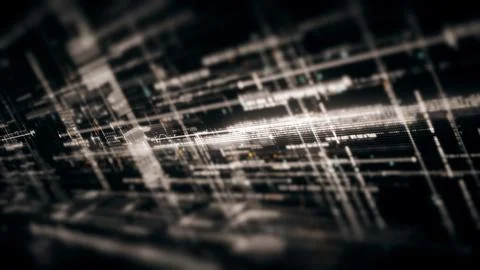 Data Matrix Nexus Advanced Simulation UI Background イラスト素材