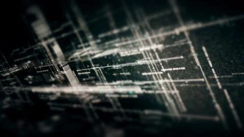 Data Matrix Nexus Advanced Simulation UI Background Stockillustratie