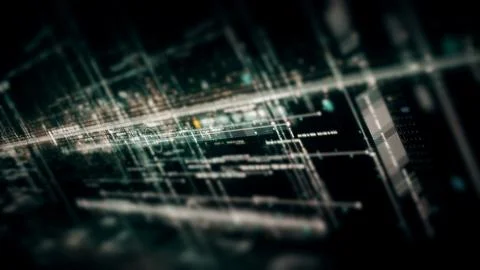 Data Matrix Nexus Advanced Simulation UI Background イラスト素材