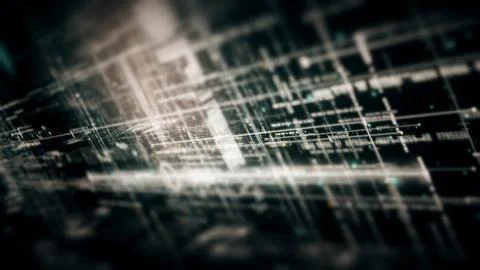 Data Matrix Nexus Advanced Simulation UI Background イラスト素材