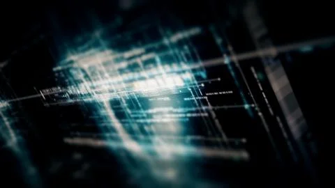 Data Matrix Nexus Advanced Simulation UI Background イラスト素材