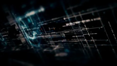 Data Matrix Nexus Advanced Simulation UI Background Illustrazione stock