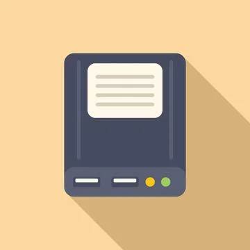 Data memory board icon flat vector. Storage solid usb Stock Illustration