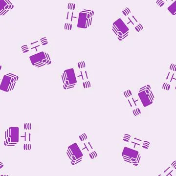 Data migration analyst glyph seamless pattern Stock Illustration