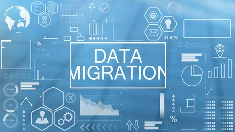Data Migration, Animated Typography Stock Footage 116172340