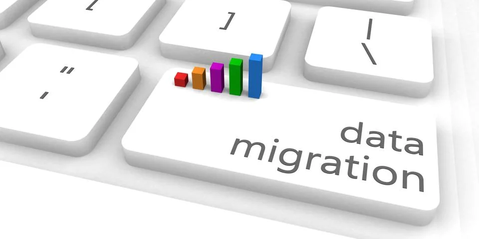 Data Migration Stock Illustration