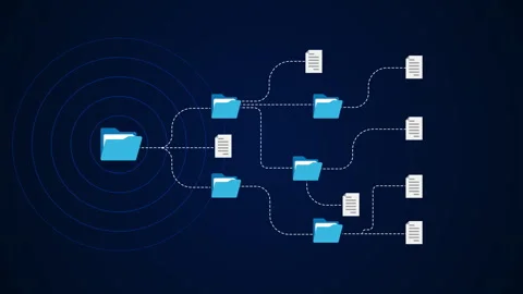 Data Mindmap Arrangement showing the growth of dynamic groups Stock Footage 348261598