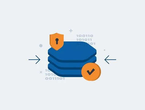 Data minimization principle in GDPR compliance limits collection to essentials Stock Illustration