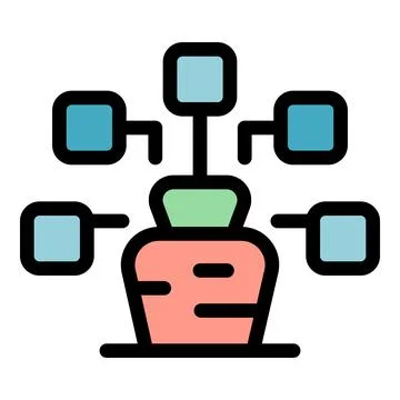 Data mining concept, extracting valuable information from raw data Stock Illustration