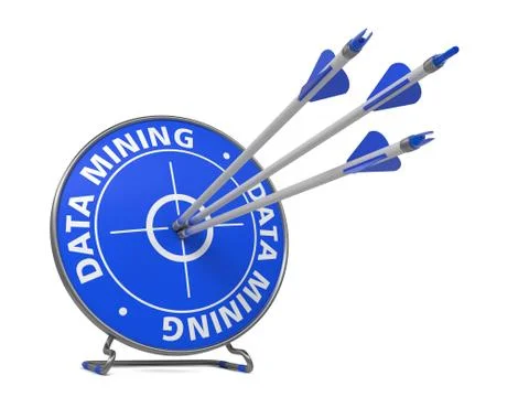 Data Mining Concept - Hit Target. 스톡 일러스트
