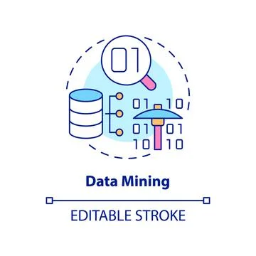 Data mining concept icon イラスト素材