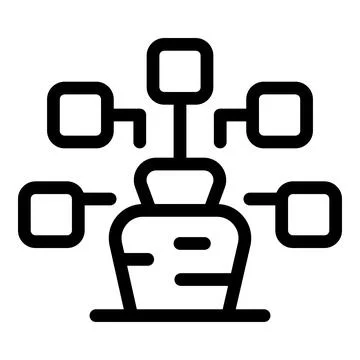 Data mining concept showing information being extracted from database Stock Illustration